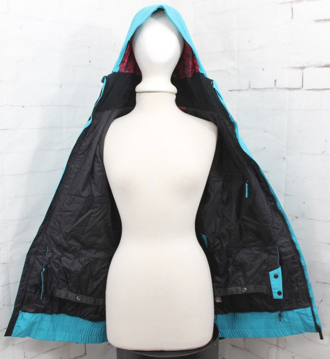 Nitro Confusion Insulated Snowboard Jacket Womens Size Large Dark Teal New