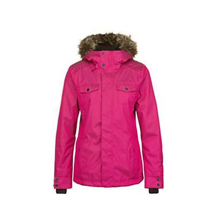 O'Neill Seraphine Snowboard Jacket, Women's Small, Framboise Pink Dot