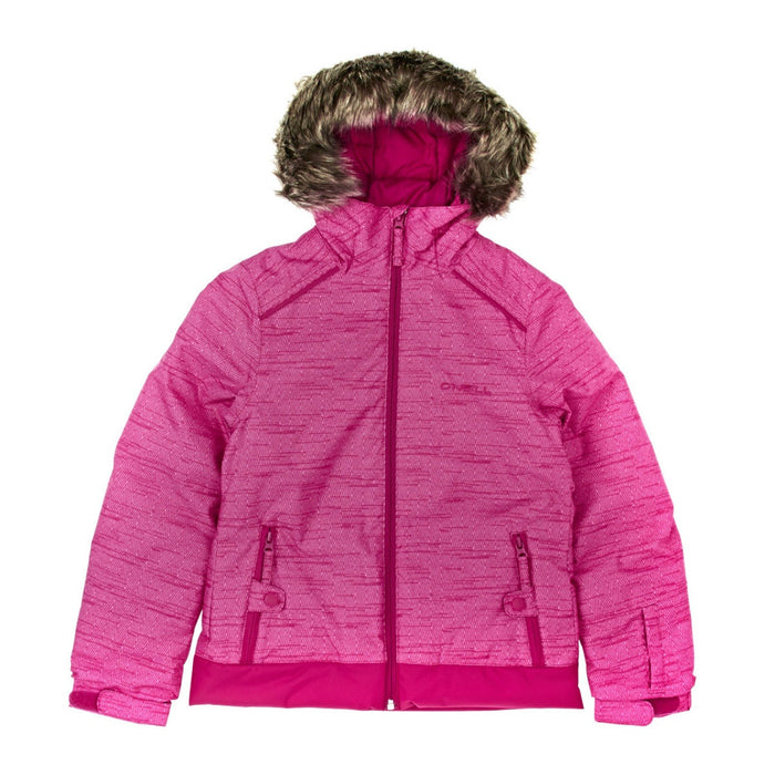 O'Neill Tigereye Insulated Snowboard Jacket, Girls Youth Size 12 / 164, Pink