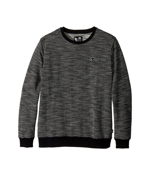 Neff Oceanic Friends Crew Neck Pullover Sweatshirt Boy's Youth Medium Black