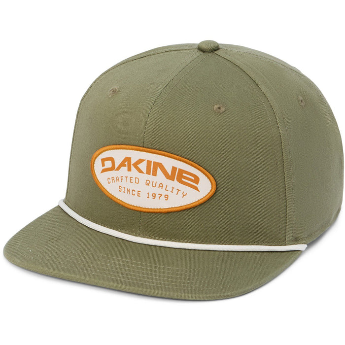 Dakine Patch Ball Cap High Crown Snapback Hat Dark Olive Green New