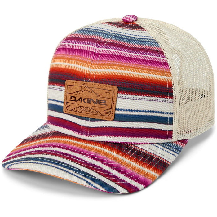 Dakine Peak to Peak Trucker Hat Snapback Curved Brim Cap Blanket Stripe New