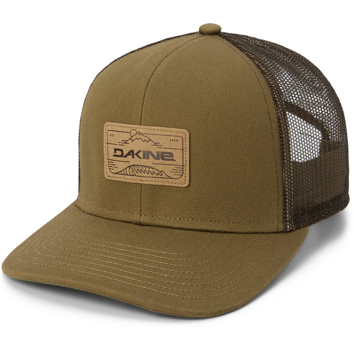 Dakine Peak to Peak Trucker Hat Snapback Curved Brim Cap Kangaroo Brown New