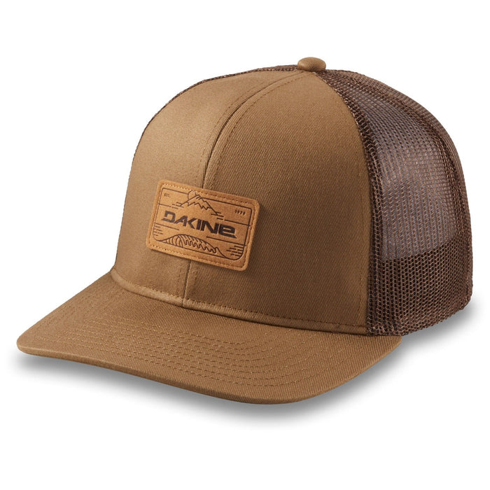 Dakine Peak to Peak Trucker Hat Snapback Curved Brim Cap Unisex Rubber Brown New