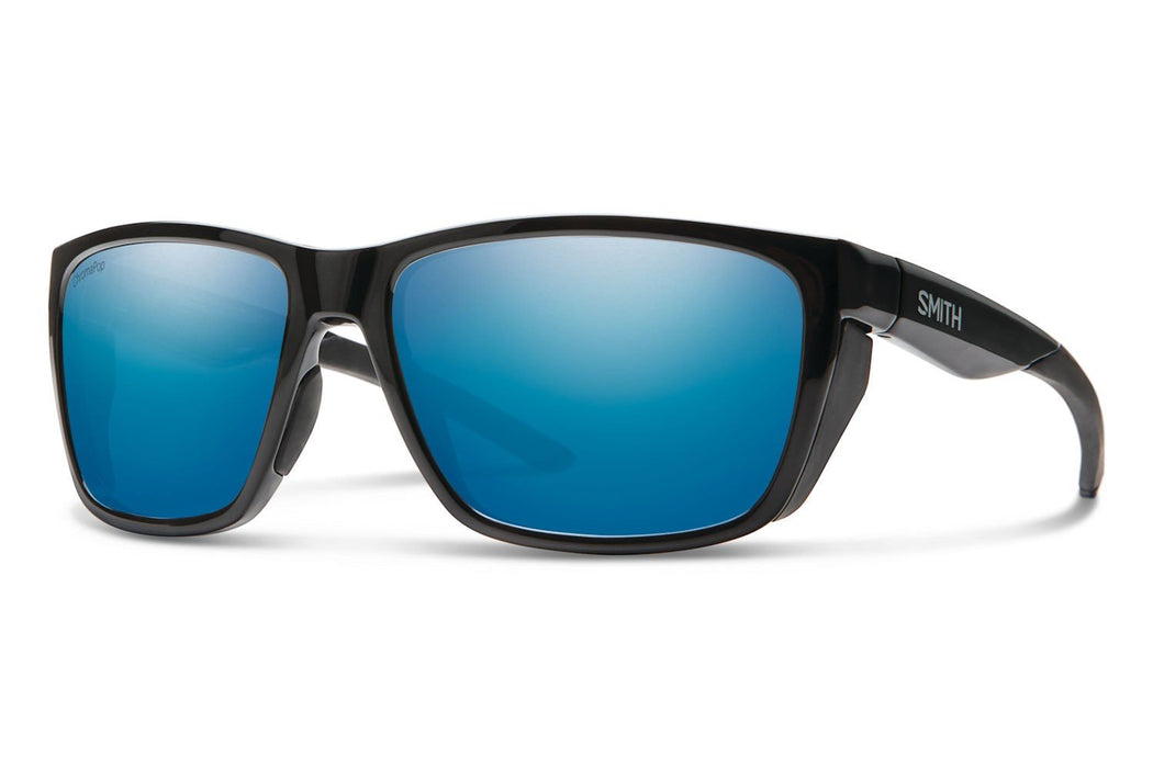 Smith Optics Longfin Sunglasses Black Chromapop Polarized Blue Mirror Lens