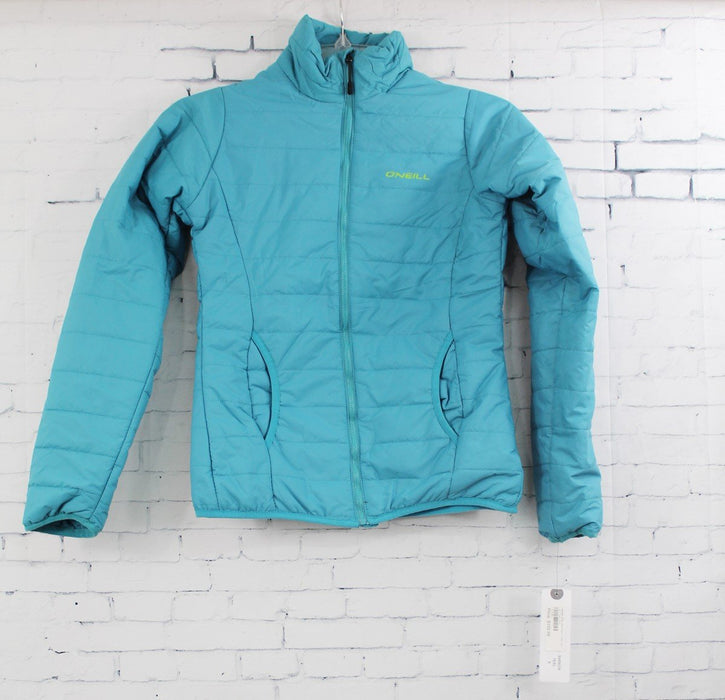 O'Neill Packable Down Mid Layer Snow Jacket Women's Small Teal Blue