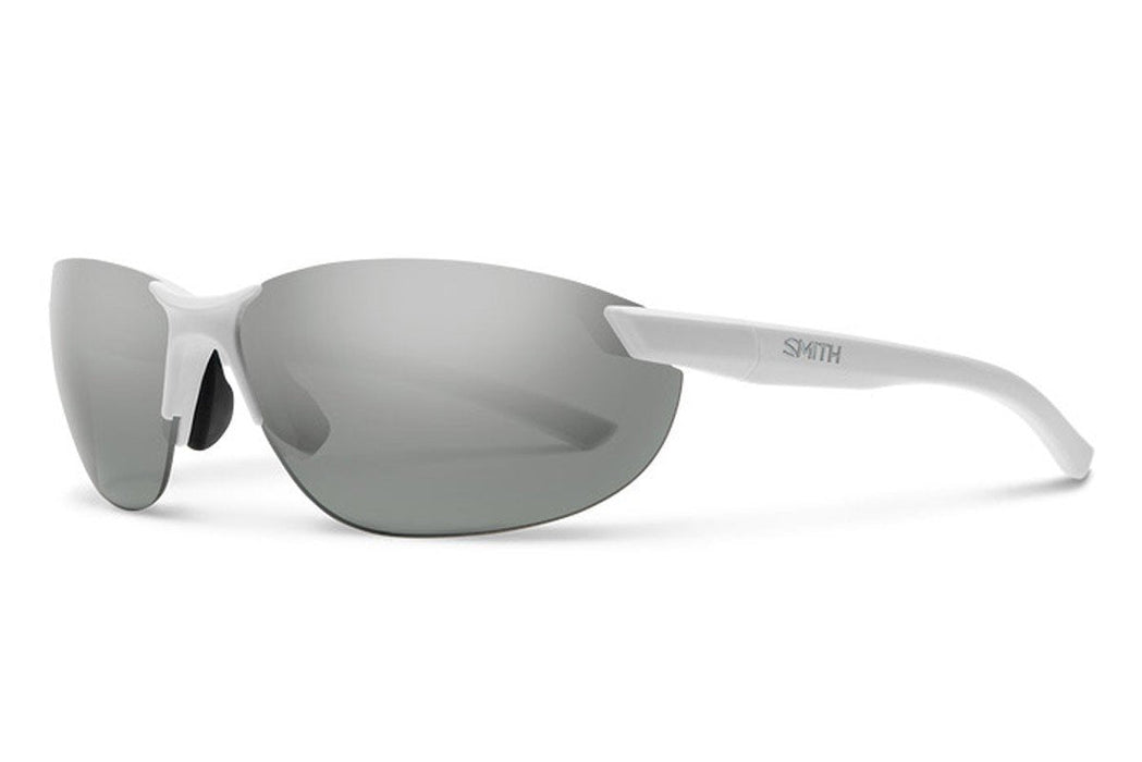 Smith Parallel 2 Sunglasses Matte White, Polarized Platinum Mirror Lenses New