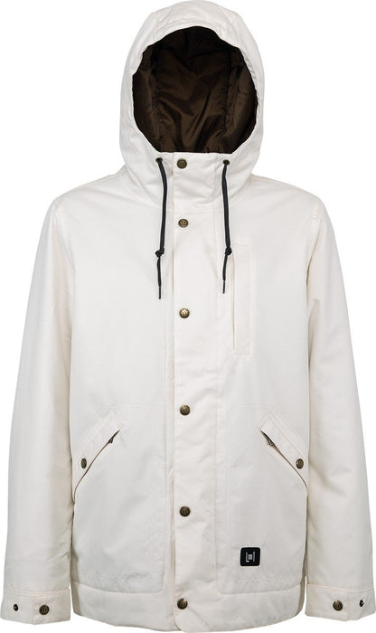 L1 Prescott Insulated Snowboard Jacket Mens Size Large Pearl Off White