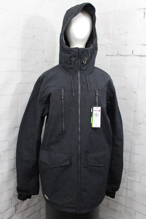 Quiksilver Fairbanks Snow Jacket, Men's Small, True Black New