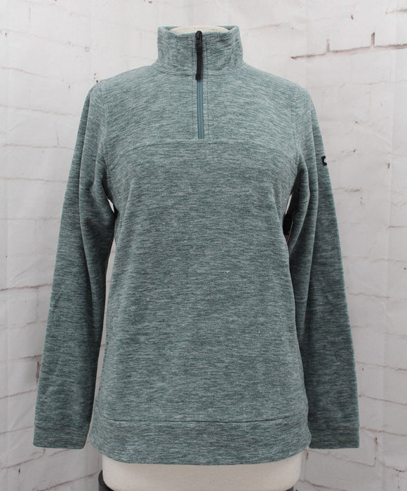 686 Quarter Zip Pullover Fleece Shirt, Women's Small, Cypress Green Heather New