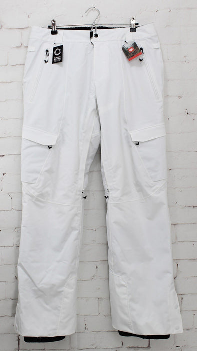 686 GLCR Quantum Thermagraph Snowboard Pants, Men's Size Large, White New