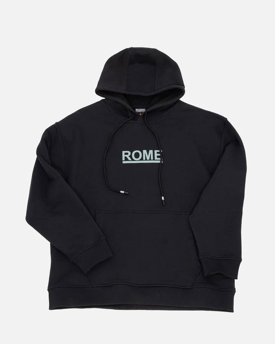 Rome Snowboards Men's Basic Pullover Hoodie Large Black New