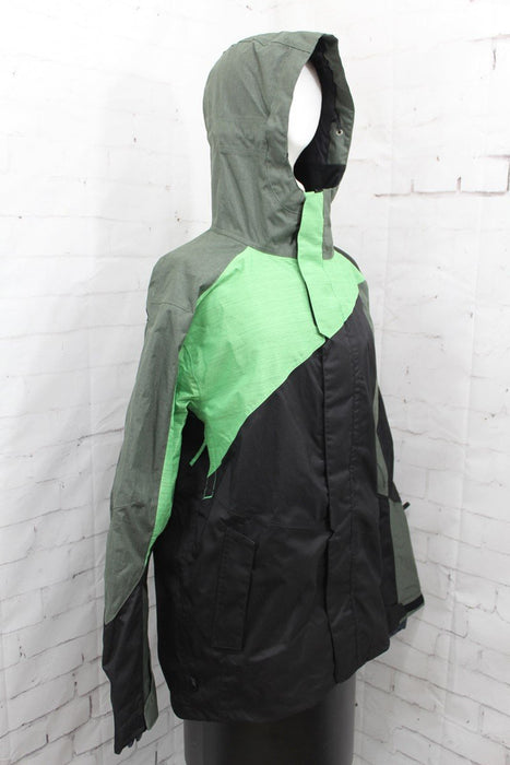 Ride Georgetown Snowboard Jacket, Mens Size Large, Black And Green New