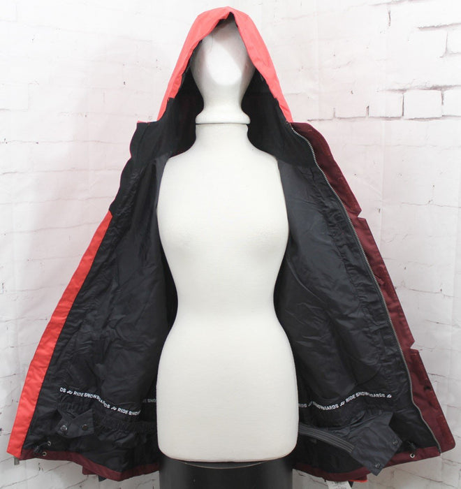 Ride Georgetown Shell Snowboard Jacket, Men's Size Large, Maroon / Red New