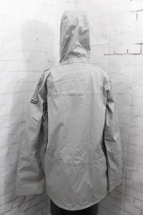 Ride Rainier Shell Snowboard Jacket, Men's Large, Rail Stripe / Gray New