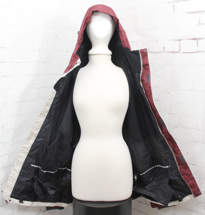 Ride Delridge Shell Snowboard Jacket, Men's Large, Birch / Red / White New