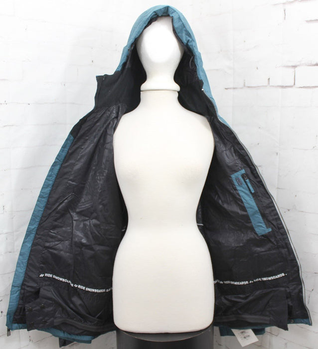 Ride Capitol Down Snowboard Jacket, Mens Large, Blue Marine New