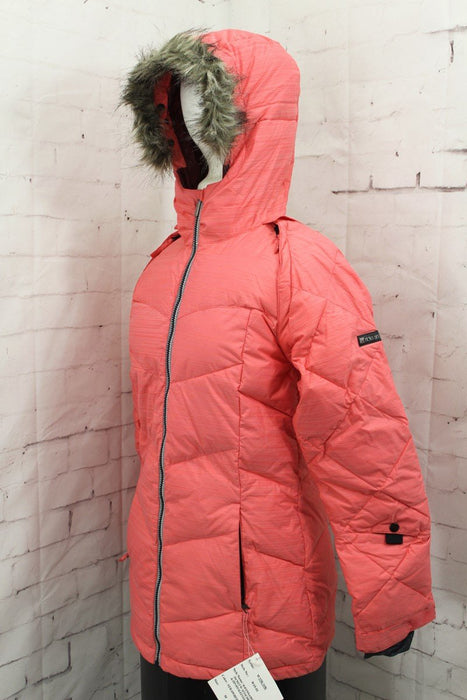 Ride Ravenna Snowboard Jacket, Womens Medium, Strawberry Pink, Zip Off Sleeves