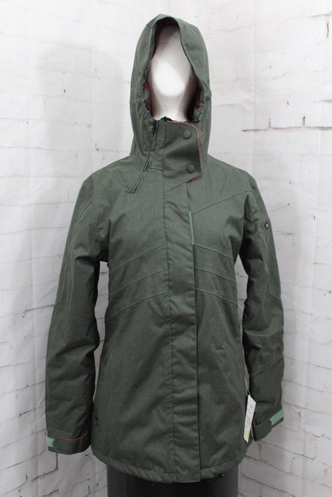 Ride Madison Insulated Snowboard Jacket, Women's Medium, Tank Green New