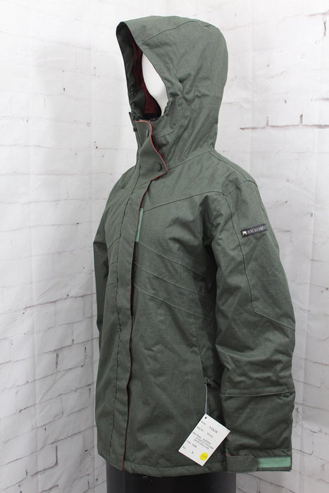 Ride Madison Insulated Snowboard Jacket, Women's Medium, Tank Green New