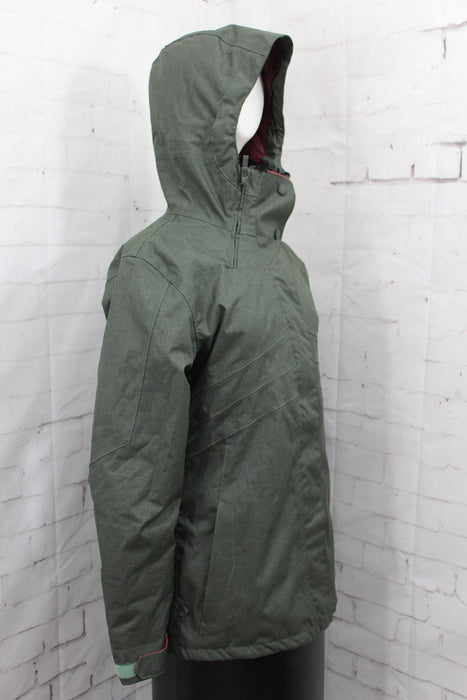 Ride Madison Insulated Snowboard Jacket, Women's Medium, Tank Green New