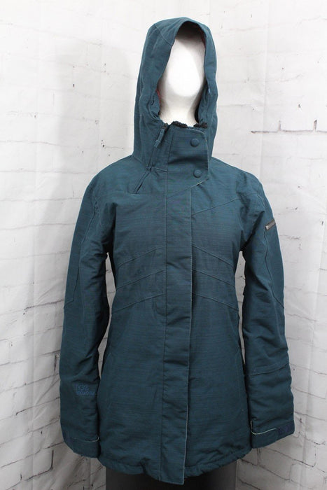 Ride Madison Insulated Snowboard Jacket Womens Size Medium Blue Marine