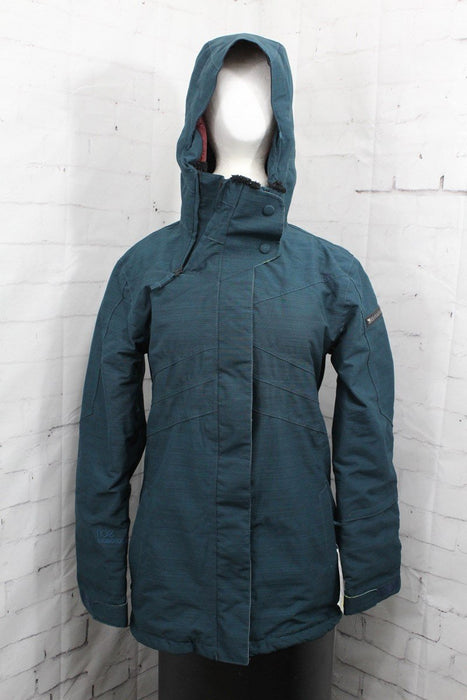 Ride Madison Insulated Snowboard Jacket Womens Size Medium Blue Marine