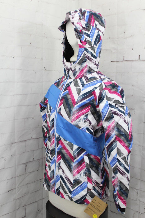 Ride Chevelle 3-in-1 Snow Jacket, Girls Youth Medium (10-12), Chevron Print New