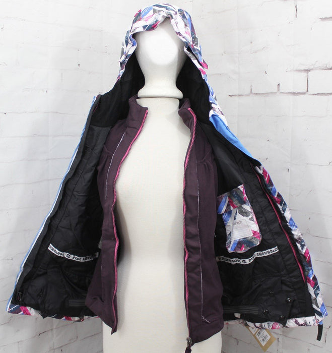 Ride Chevelle 3-in-1 Snow Jacket, Girls Youth Medium (10-12), Chevron Print New