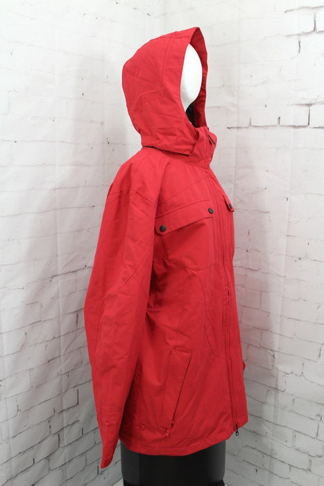 Ride Ballard Shell Snowboard Jacket, Men's Size Large, Red Twill New