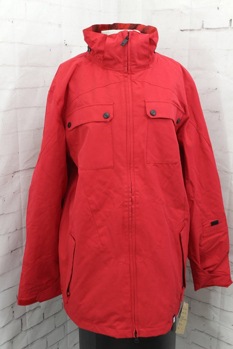 Ride Ballard Shell Snowboard Jacket, Men's Size Large, Red Twill New