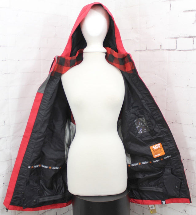 Ride Ballard Shell Snowboard Jacket, Men's Size Large, Red Twill New