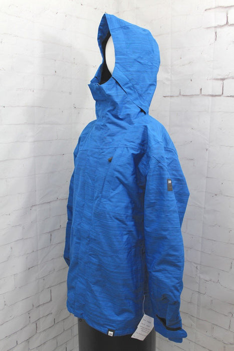 Ride Georgetown Snowboard Shell Jacket, Men's Large, Strong Blue Slub New