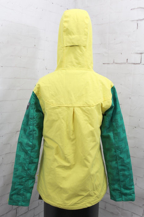 Ride Broadview Insulated Snowboard Jacket Womens Medium Butta Twill / Yellow