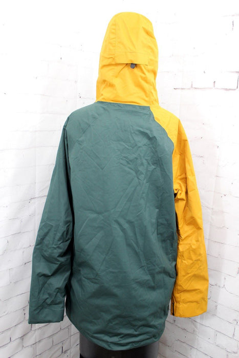 Ride Admiral Snowboard Shell Jacket, Men's Large, Dark Pine / Gold Twill