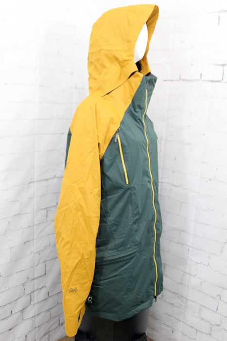 Ride Admiral Snowboard Shell Jacket, Men's Large, Dark Pine / Gold Twill