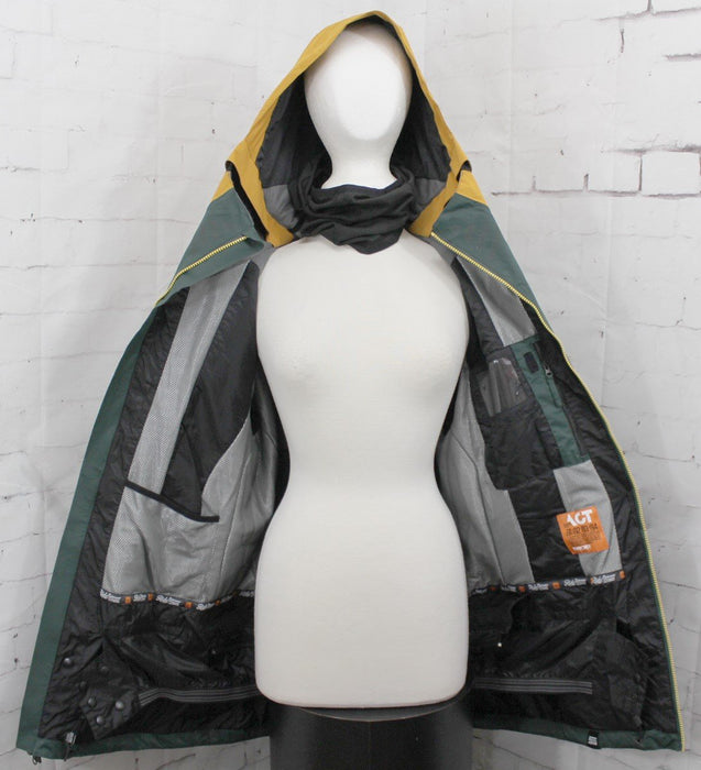 Ride Admiral Snowboard Shell Jacket, Men's Large, Dark Pine / Gold Twill