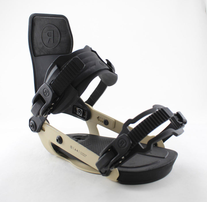 Ride A-6 Snowboard Bindings, Medium (Men's US Size 6-10) Tan 2023 - Demo