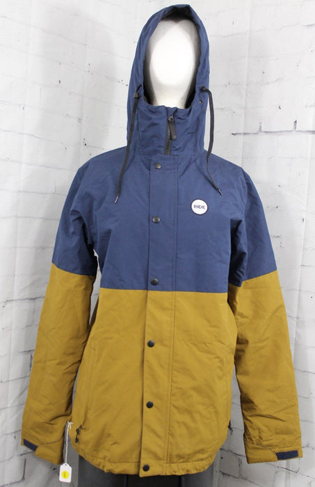 Ride Hawthorne Snowboard Jacket Men's Small Navy Blue / Brown