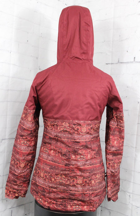 Ride Wedgewood Snowboard Jacket Womens Small, Pomegranate Magic Carpet Print