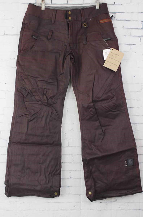 Ride Cappel Wasted Slim Fit Snowboard Shell Pants, Women's Medium, Black Waxed