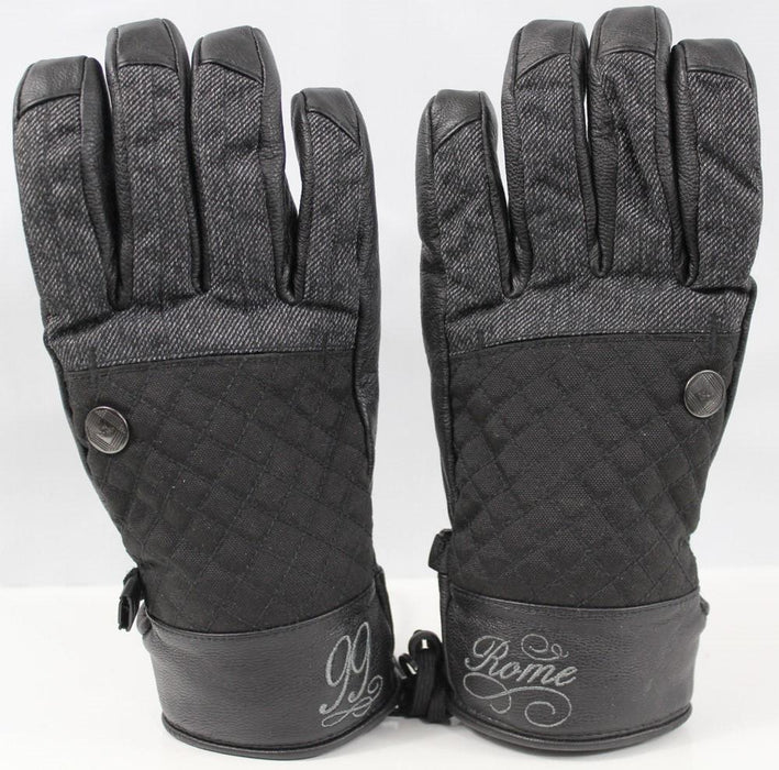 Rome Snowboarding The 99 Snowboard Gloves Size Womens Medium Black New