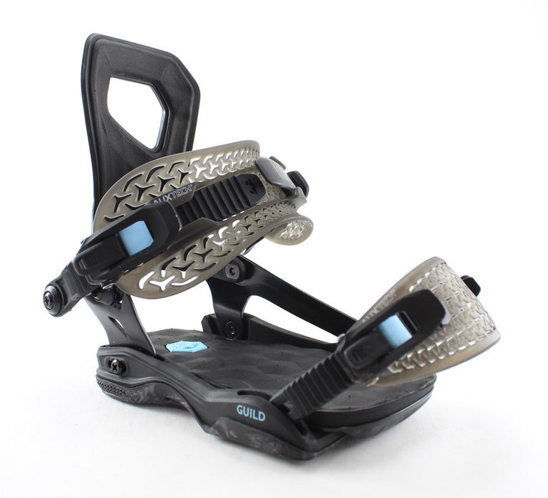 Rome Guild Snowboard Bindings, Small (Womens US 6.5-8.5), Black 2023 -72417