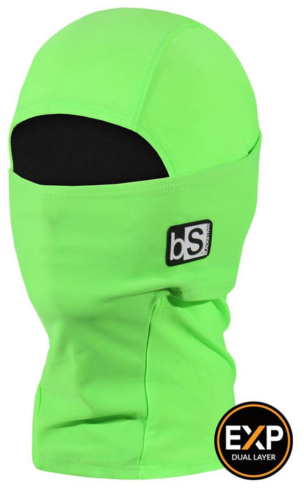 BlackStrap Kids Expedition Hood Balaclava Facemask Bright Green OSFM ages 2-7ish