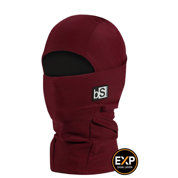 BlackStrap Kids Expedition Hood Balaclava Facemask Solid Wine OSFM ages 2-7ish