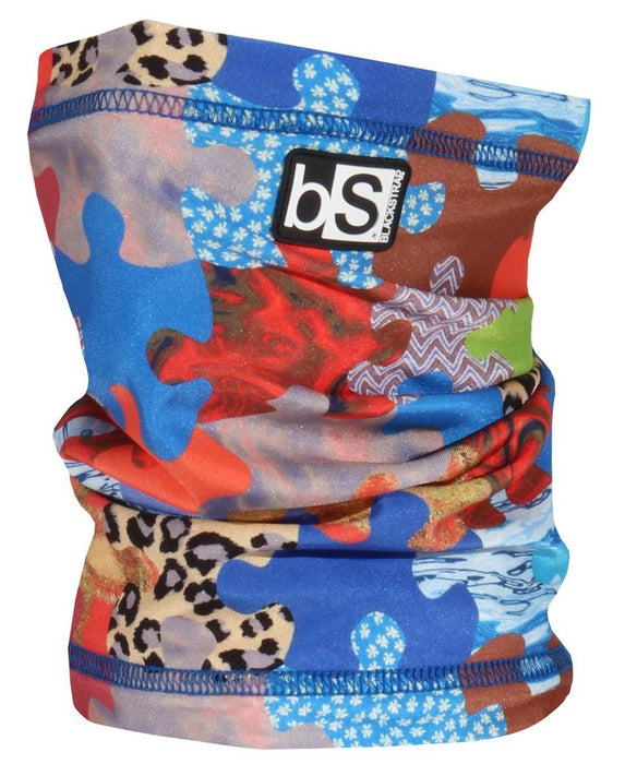 BlackStrap Kids Dual Layer Tube Neck Warmer Puzzled Print OSFM ages 2-7ish New