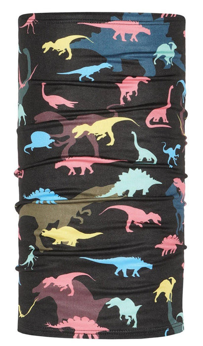 BlackStrap Kids Therma Tube Midweight Neck Warmer Dino Gummy Black ages 2-7ish