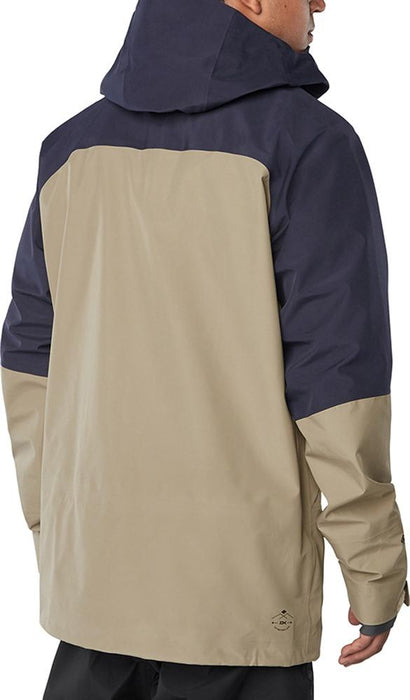 Dakine Sawtooth Gore-Tex 3L Shell Snowboard Jacket Mens Large Stone / Night Sky