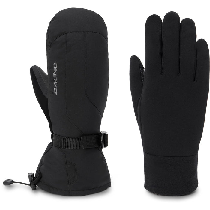 Dakine Scout 2.0 Leather DLX Snowboard Mitts Mens Large Black w/Removable Liners