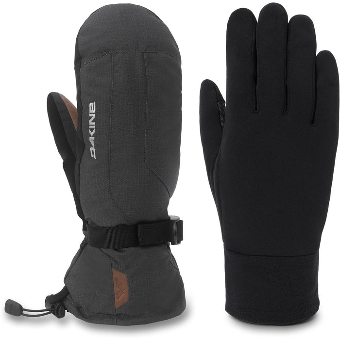 Dakine Scout 2.0 Leather DLX Snowboard Mitts Mens Large Carbon Heather w/ Liners